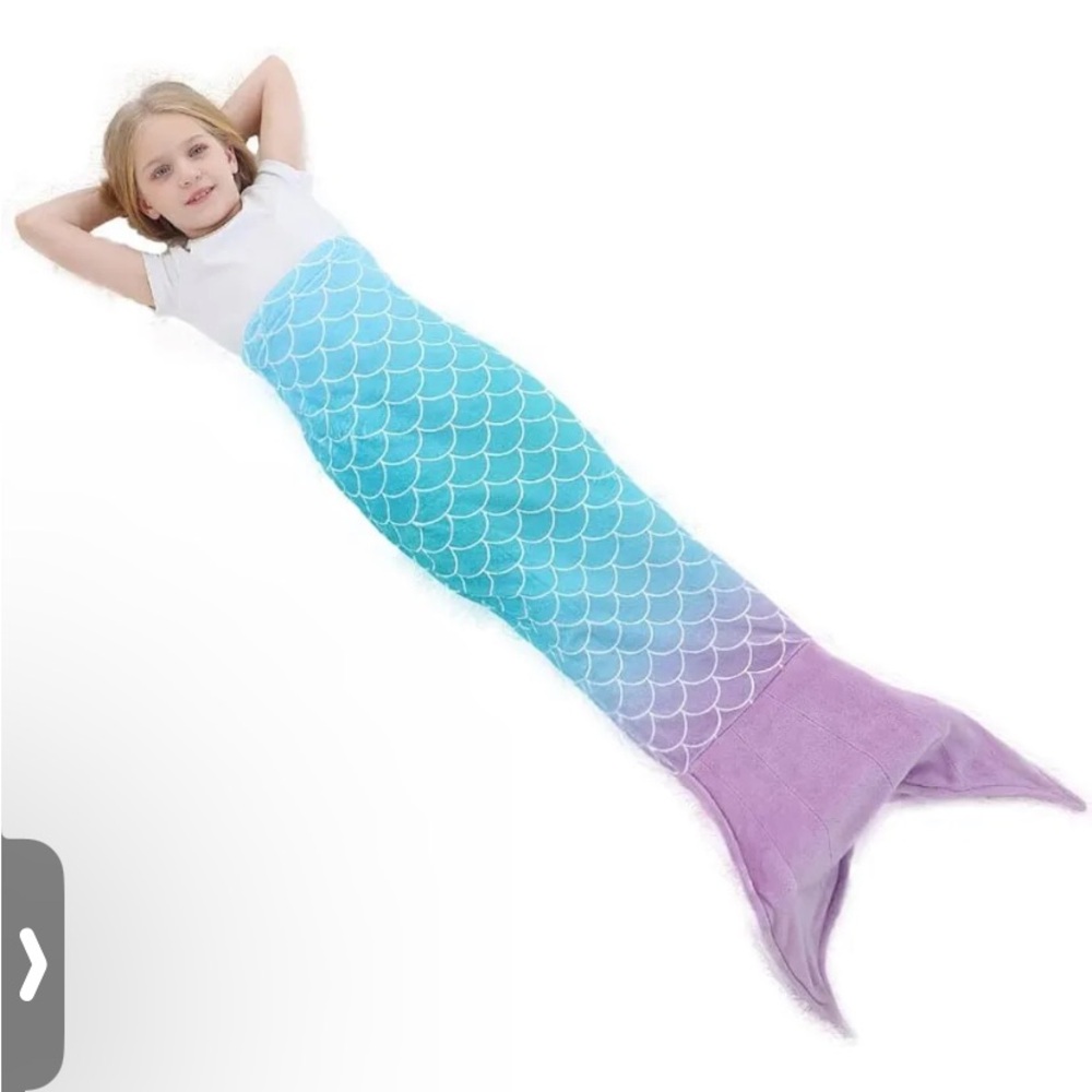 mermaid tale Sea World SeaTail mermaid tale Blanket Youth Sz Fleece Plush Cozy